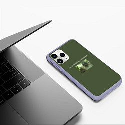 Чехол iPhone 11 Pro матовый Us in another universe, цвет: 3D-светло-сиреневый — фото 2