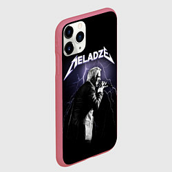 Чехол iPhone 11 Pro матовый Meladze - Metallica, цвет: 3D-малиновый — фото 2