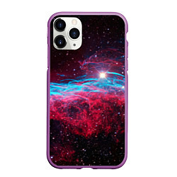 Чехол iPhone 11 Pro матовый Uy scuti star - neon space, цвет: 3D-фиолетовый