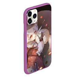 Чехол iPhone 11 Pro матовый Genshin Impact Klee Dodoko, цвет: 3D-фиолетовый — фото 2