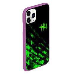 Чехол iPhone 11 Pro матовый Dead by daylight green neon, цвет: 3D-фиолетовый — фото 2