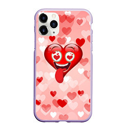 Чехол iPhone 11 Pro матовый Влюбленное сердечко