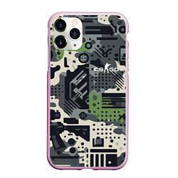 Чехол iPhone 11 Pro матовый Counter Strike go - pattern, цвет: 3D-розовый
