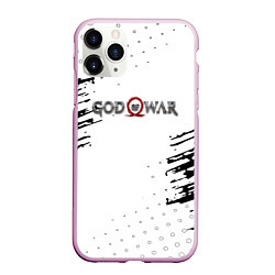 Чехол iPhone 11 Pro матовый God of war краски стрипс, цвет: 3D-розовый