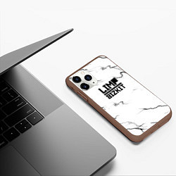 Чехол iPhone 11 Pro матовый Limp bizkit storm black, цвет: 3D-коричневый — фото 2