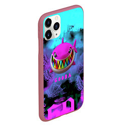 Чехол iPhone 11 Pro матовый 6ix9ine neon, цвет: 3D-малиновый — фото 2