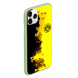 Чехол iPhone 11 Pro матовый Borussia fc sport краски, цвет: 3D-салатовый — фото 2