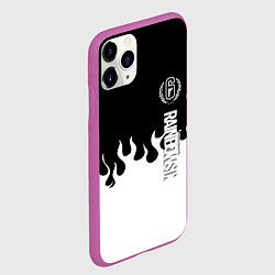 Чехол iPhone 11 Pro матовый Tom Clancy raimbow six fire, цвет: 3D-фиолетовый — фото 2