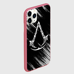 Чехол iPhone 11 Pro матовый Assassins creed Mirage - потертости, цвет: 3D-малиновый — фото 2