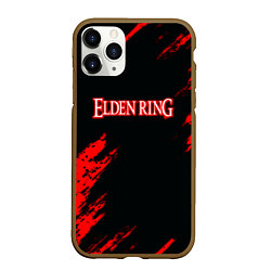 Чехол iPhone 11 Pro матовый Elden ring краски текстура