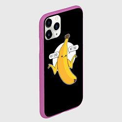 Чехол iPhone 11 Pro матовый Not good - not bad, цвет: 3D-фиолетовый — фото 2
