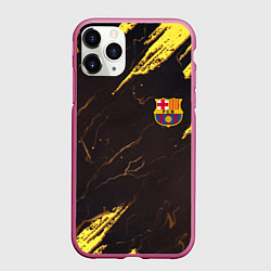 Чехол iPhone 11 Pro матовый Barcelona краски текстура, цвет: 3D-малиновый