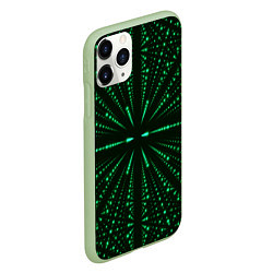 Чехол iPhone 11 Pro матовый Неоновые цифры, цвет: 3D-салатовый — фото 2