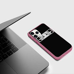 Чехол iPhone 11 Pro матовый Взгляд Фрирен, цвет: 3D-малиновый — фото 2