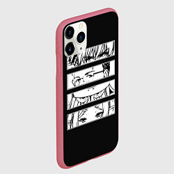Чехол iPhone 11 Pro матовый Взгляд героев - Фрирен, цвет: 3D-малиновый — фото 2