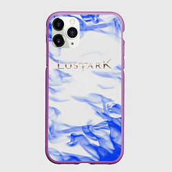 Чехол iPhone 11 Pro матовый Lostark flame blue, цвет: 3D-фиолетовый