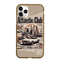 Чехол iPhone 11 Pro матовый Attantic club, цвет: 3D-коричневый