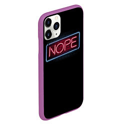 Чехол iPhone 11 Pro матовый Nope - neon, цвет: 3D-фиолетовый — фото 2