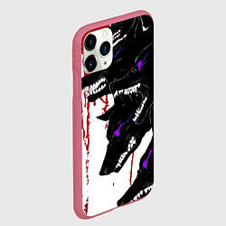 Чехол iPhone 11 Pro матовый Стая на охоте, цвет: 3D-малиновый — фото 2