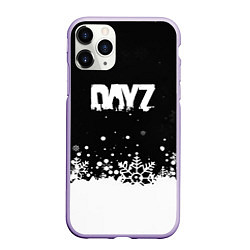 Чехол iPhone 11 Pro матовый Dayz снежинки, цвет: 3D-светло-сиреневый