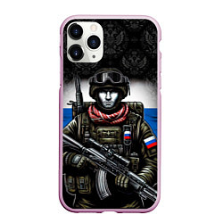 Чехол iPhone 11 Pro матовый Солдат России