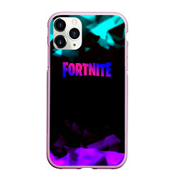 Чехол iPhone 11 Pro матовый Fortnite neon geometry