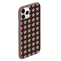 Чехол iPhone 11 Pro матовый Звезды героям и защитникам, цвет: 3D-коричневый — фото 2