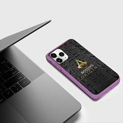 Чехол iPhone 11 Pro матовый Пески Египта Assassins creed, цвет: 3D-фиолетовый — фото 2