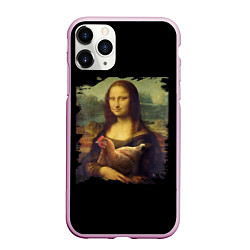 Чехол iPhone 11 Pro матовый Mona Chicken Liza, цвет: 3D-розовый