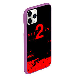Чехол iPhone 11 Pro матовый Destiny 2 краски надписи, цвет: 3D-фиолетовый — фото 2