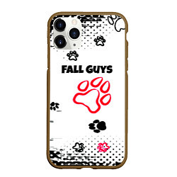 Чехол iPhone 11 Pro матовый Fall Guys kids game pattern