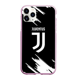 Чехол iPhone 11 Pro матовый Juventus краски текстура, цвет: 3D-розовый