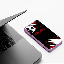 Чехол iPhone 11 Pro матовый Horizon zero dawn краски, цвет: 3D-фиолетовый — фото 2