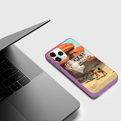 Чехол iPhone 11 Pro матовый Lethal Company: Art, цвет: 3D-фиолетовый — фото 2