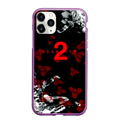 Чехол iPhone 11 Pro матовый Destiny pattern game, цвет: 3D-фиолетовый