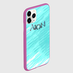Чехол iPhone 11 Pro матовый Aion текстура рпг, цвет: 3D-фиолетовый — фото 2