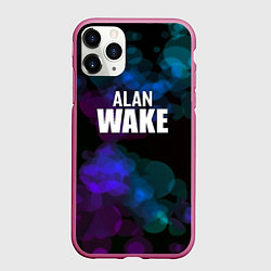 Чехол iPhone 11 Pro матовый Alan wake текстура, цвет: 3D-малиновый