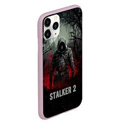 Чехол iPhone 11 Pro матовый Stalker 2 dark mode, цвет: 3D-розовый — фото 2