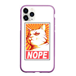 Чехол iPhone 11 Pro матовый Nope - cat
