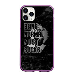 Чехол iPhone 11 Pro матовый Being normal must sucks