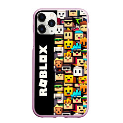 Чехол iPhone 11 Pro матовый Roblox - game, цвет: 3D-розовый