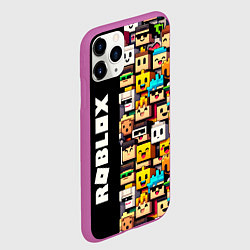Чехол iPhone 11 Pro матовый Roblox - game, цвет: 3D-фиолетовый — фото 2