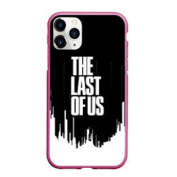 Чехол iPhone 11 Pro матовый The last of us текстура, цвет: 3D-малиновый