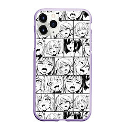 Чехол iPhone 11 Pro матовый Ahegao pattern