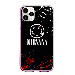 Чехол iPhone 11 Pro матовый Nirvana брызги красок