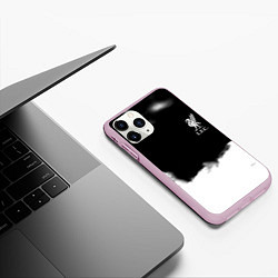 Чехол iPhone 11 Pro матовый Liverpool текстура, цвет: 3D-розовый — фото 2
