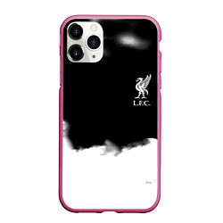 Чехол iPhone 11 Pro матовый Liverpool текстура, цвет: 3D-малиновый