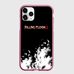 Чехол iPhone 11 Pro матовый Killing floor краски, цвет: 3D-малиновый