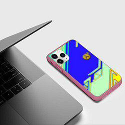 Чехол iPhone 11 Pro матовый Half life sport game, цвет: 3D-малиновый — фото 2