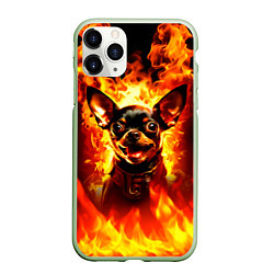 Чехол iPhone 11 Pro матовый Адский Пёс